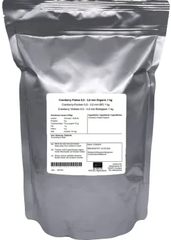Cranberry vlokken 0.5-3 mm Biologisch