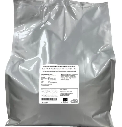 Curry Indische Kruidenmix Mild kiemarm Biologisch