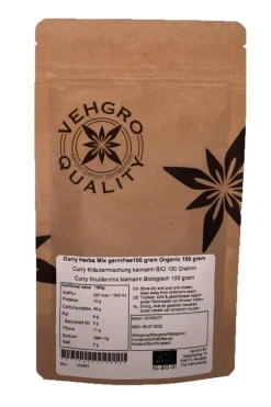 Curry Kruidenmix Biologisch