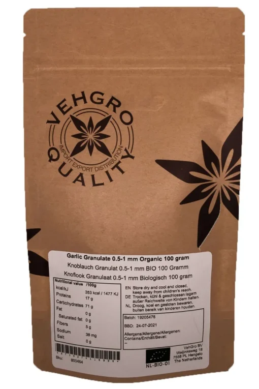 Knoflook Granulaat 0.5-1 mm Biologisch