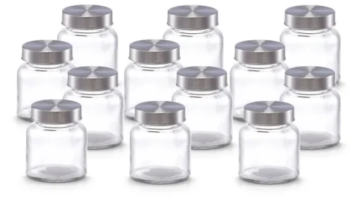 Kruidenpotje Glas met Metalen Deksel 150 ml