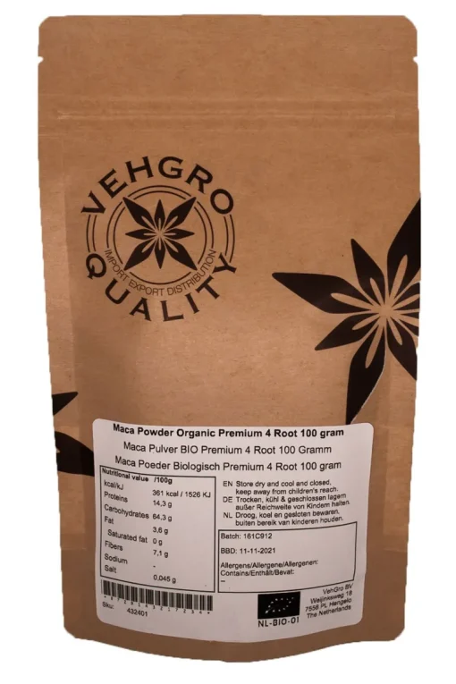 Maca Poeder Biologisch Premium 4 Root