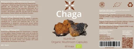 Nutrikraft - Chaga Capsules Biologisch