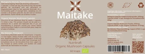 Nutrikraft - Maitake Capsules Biologisch