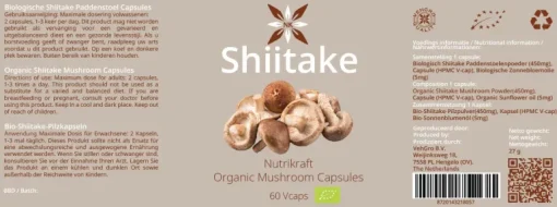 Nutrikraft - Shiitake Capsules Biologisch