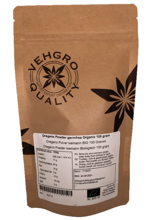 Oregano Poeder kiemarm Biologisch