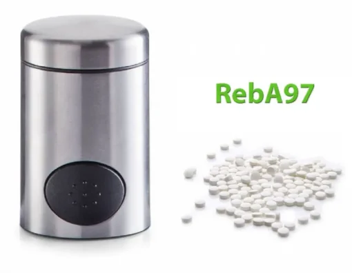 Stevia Extract Zoetjes RebA97 Regular in dispenser