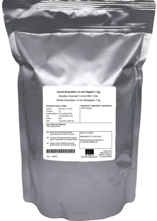 Wortel Granulaat 1-3 mm Biologisch