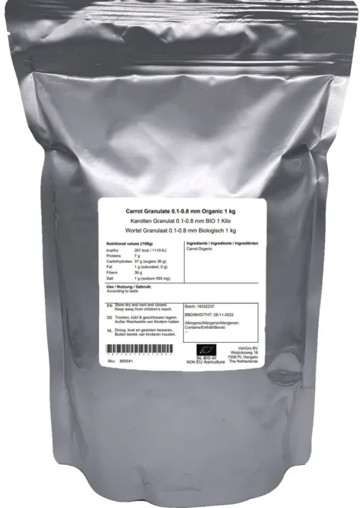 Wortel Granulaat 0.1-0.8 mm Biologisch